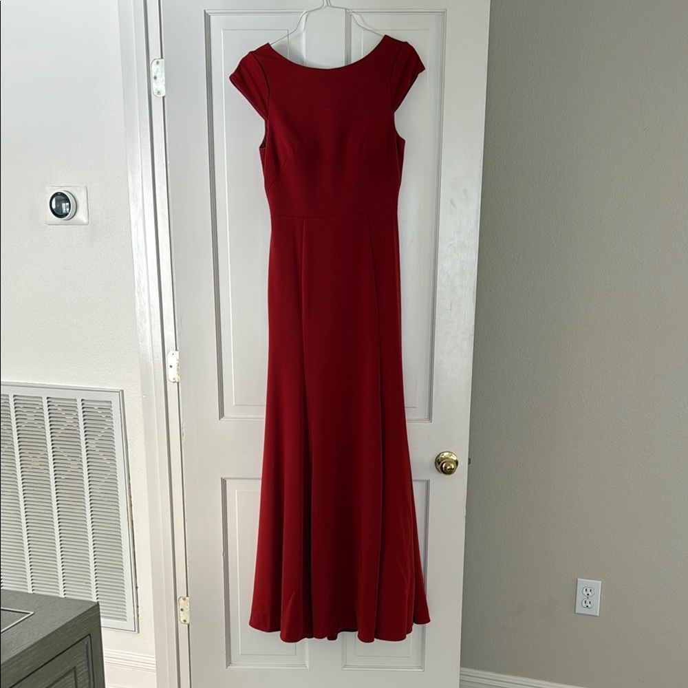 Elegant Red Evening Gown